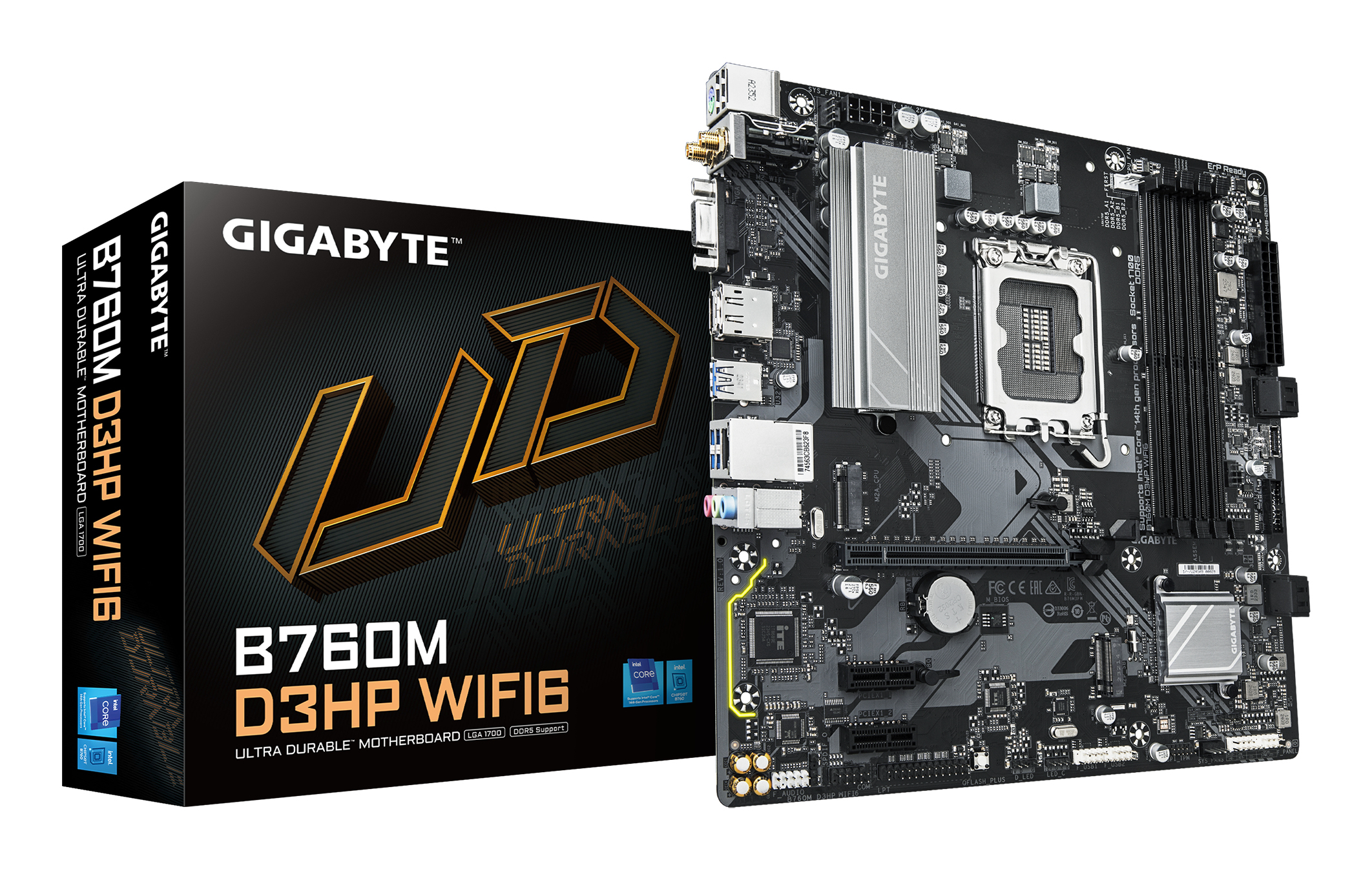 Gigabyte B760M D3HP WIFI6 - Carte mère Intel LGA1700 B760 µATX DDR5 Wi-Fi